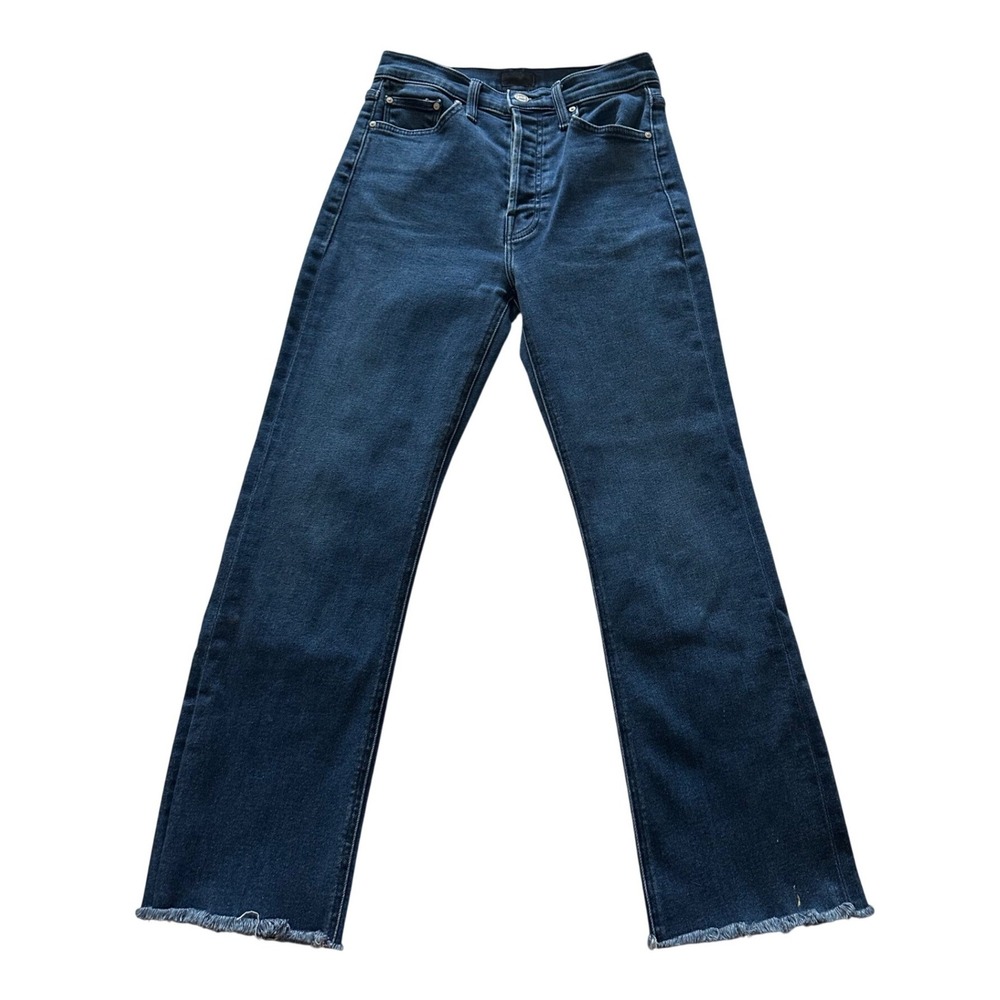 MOTHER The Tripper Ankle Frayed Hem Flare Jeans Taking‎ Shape 24